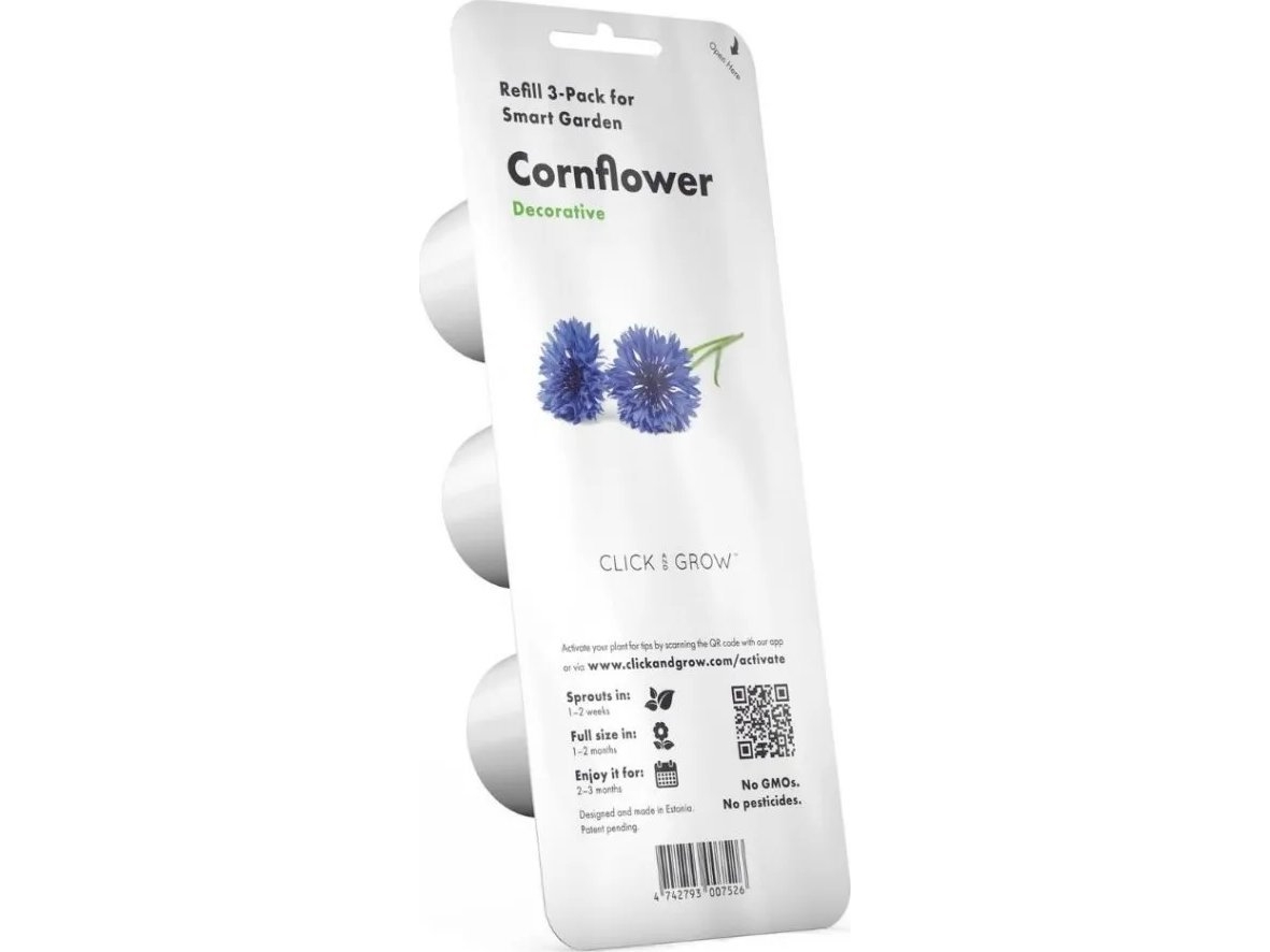 Click and Grow Cornflower Plant Capsules 3-pack - Blue