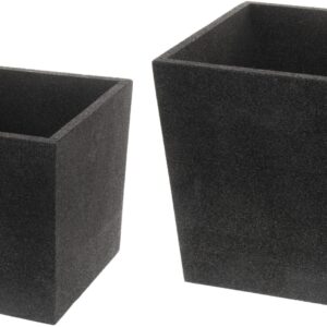 Termoruukku Cubic musta (2 kpl) 39 ja 48 cm, 4 Living