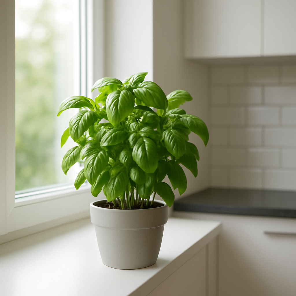 Basilikan kasvatus sisällä