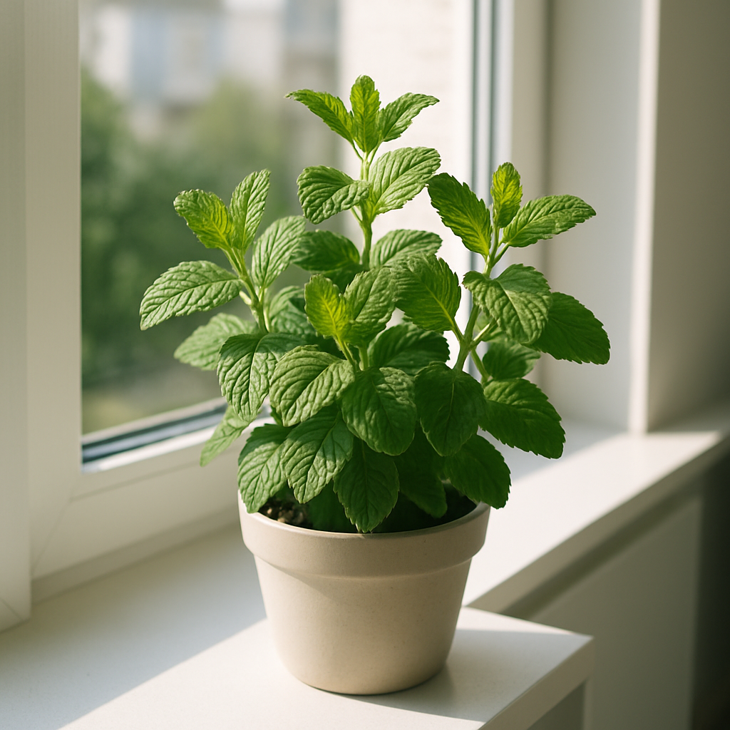 Mintun kasvatus sisällä